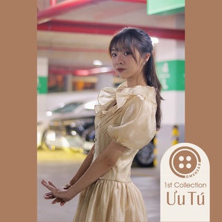 Đầm Nude Lụa Organza Dáng Xòe Công Chúa - [Ưu Tú]