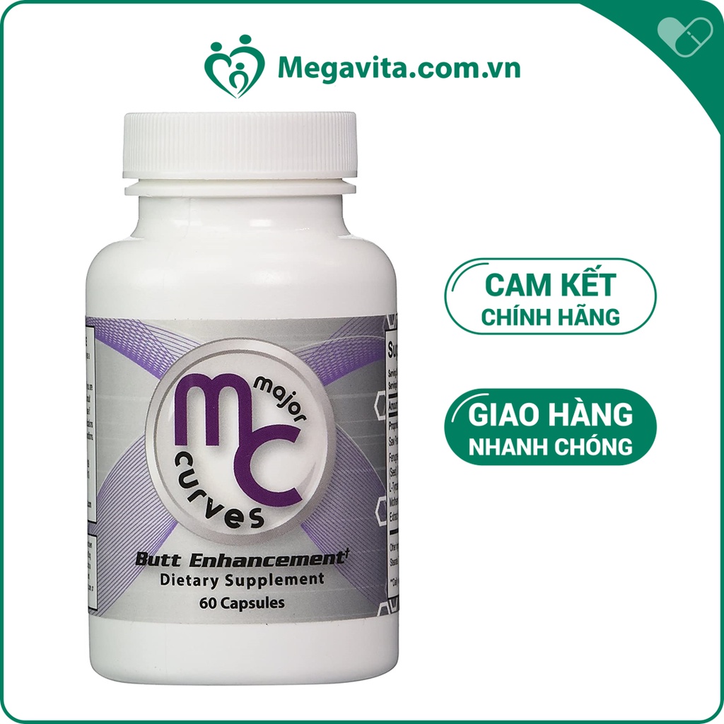 Viên Uống Nở Mông Major Curves Butt Enhancement 60 Viên