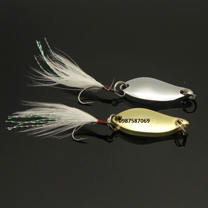 2 Mồi thìa lure  câu cá suối, mương 2.5g / 3.5g /5g