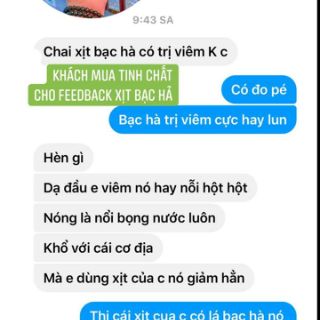 Xịt bưởi bạc hà kích thích mọc tóc