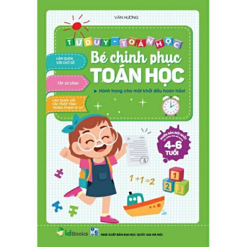 Sách - (Sỉ/Lẻ) Bé Học Toán - Hành Trang Cho Bé Tự Tin Vào Lớp 1