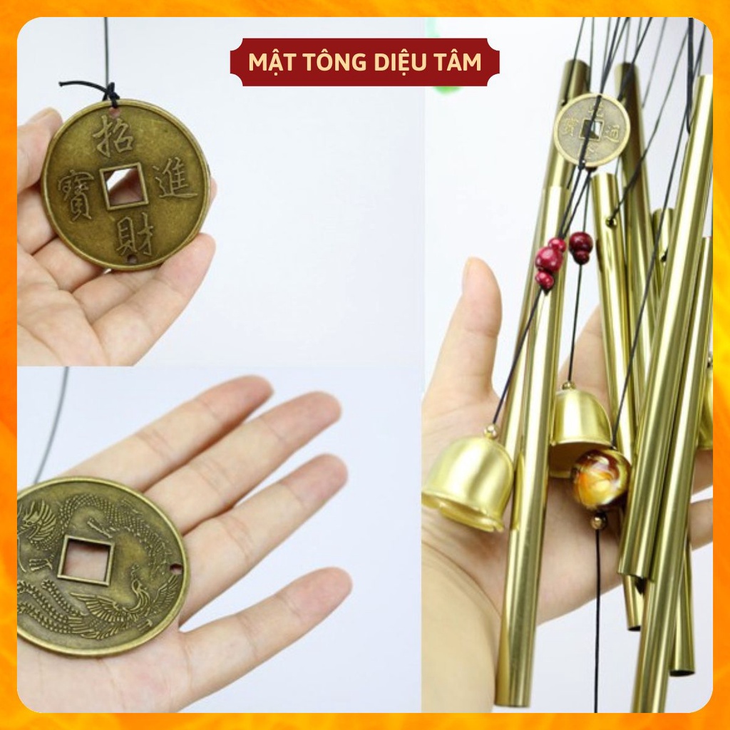 Chuông gió may mắn loại dày,75cm đồ thờ cúng phong thủy MT626