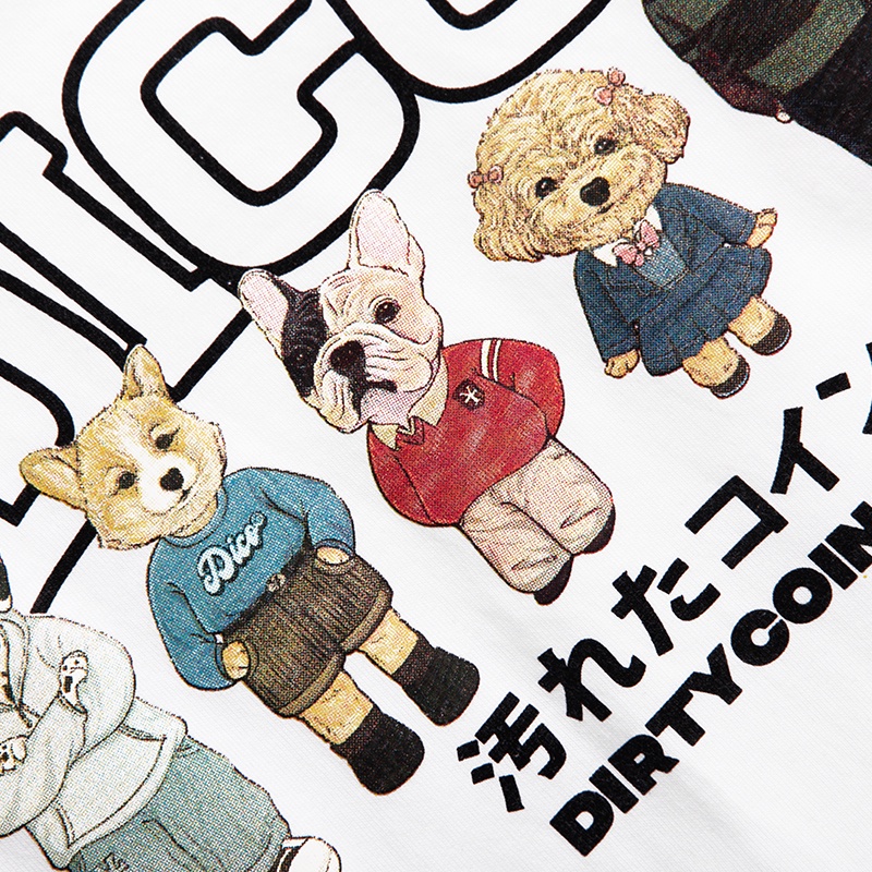 DirtyCoins Áo thun Puppies Hangouts T-shirt - White