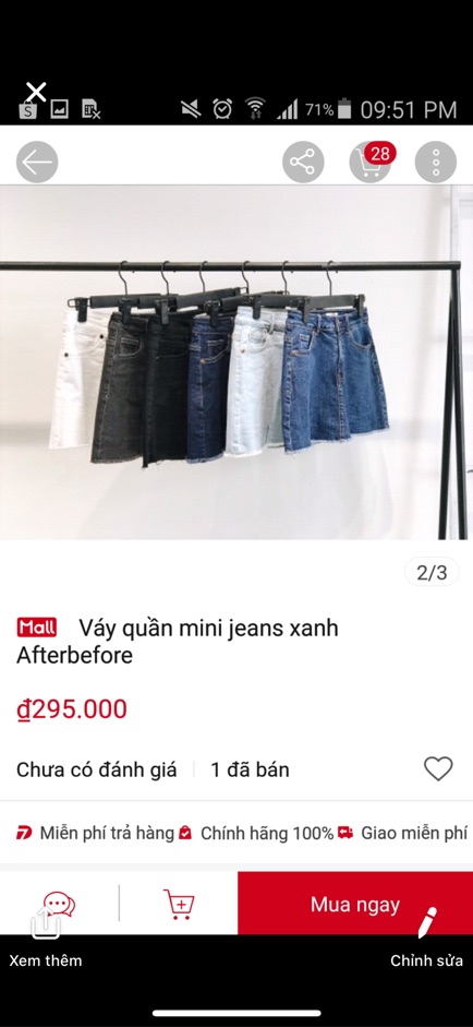 Quần váy jean After&Before | BigBuy360 - bigbuy360.vn