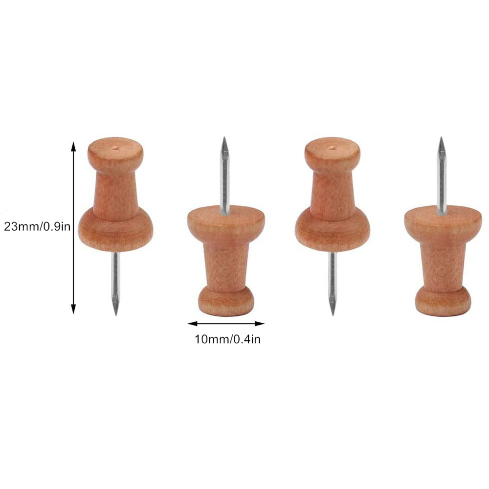 Ghim Gỗ Dùng Đánh Dấu Bản Đồ Tiện Dụng Cho Trường Học / Văn Phòng