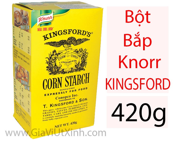 BỘT BẮP KNORR KINGSFORD CORN STARCH 420G