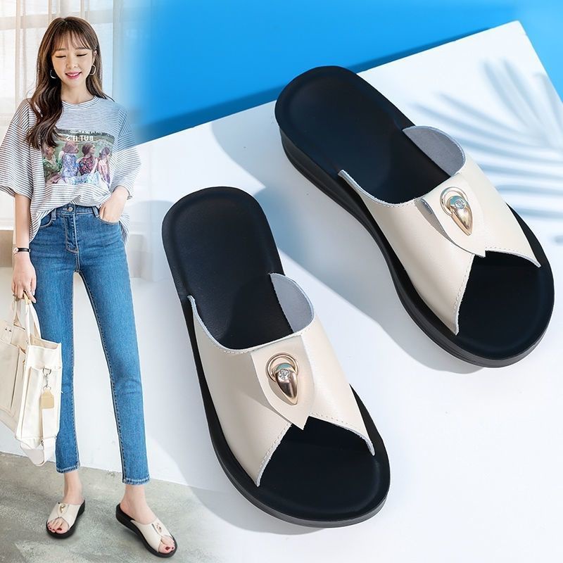 Dép đế dày chống trượt chân an toàn cho phụ nữ trung niên