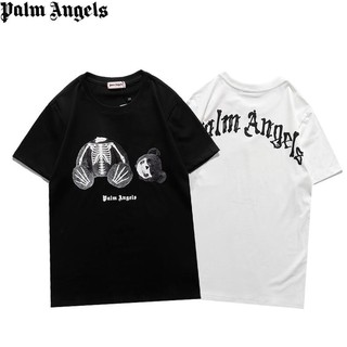 Áo thun tay ngắn in họa tiết chữ cái Palm Angels thời trang dành cho cả nam và nữ