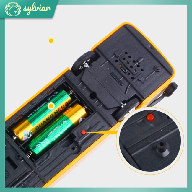 [sylviar] Mô Hình Xe Buýt Trường Mẫu Giáo Có Nhạc Và Đèn Cho Bé