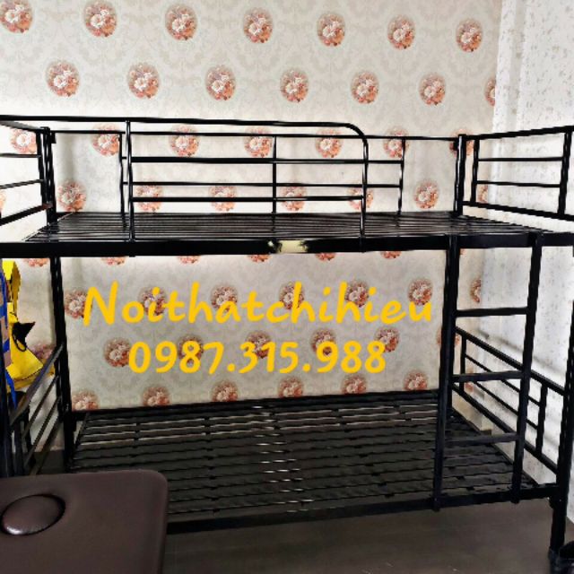 Giường sắt 2 tầng cao cấp 1m2 x 2m