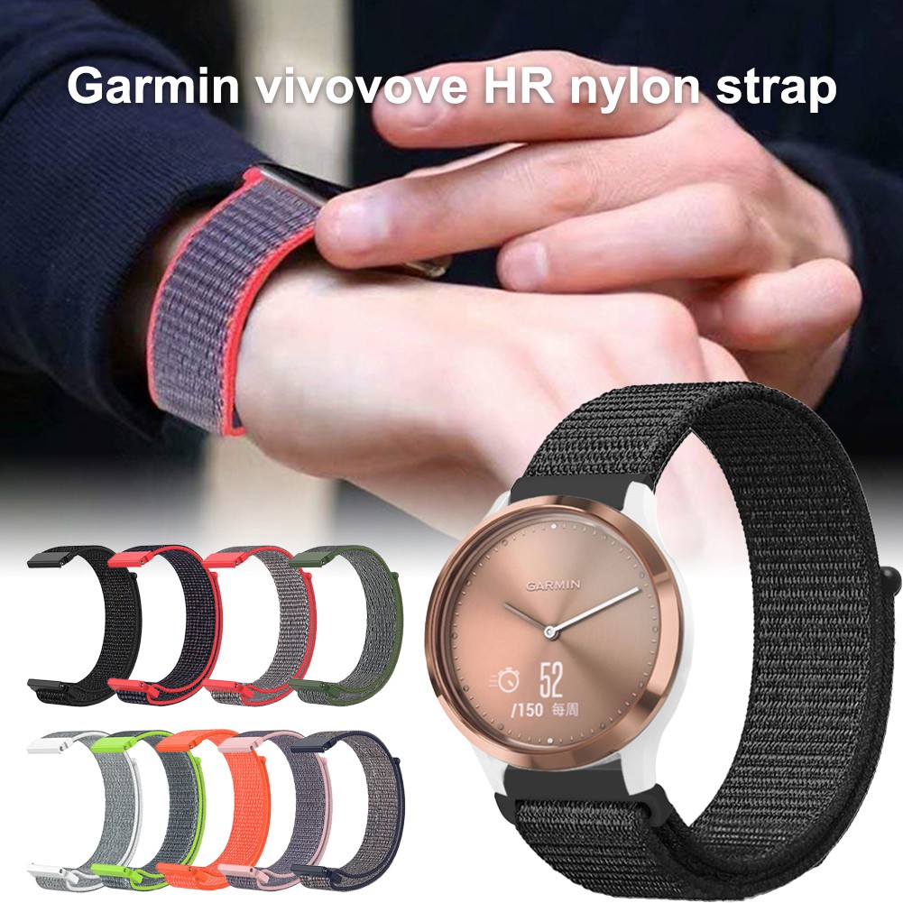 Dây nylon 20mm thay thế tiện lợi cho đồng hồ thông minh Garmin Vivomove HR