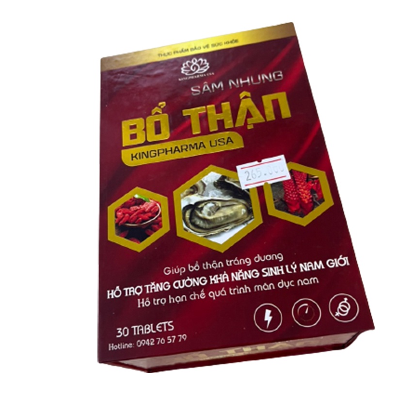 Sâm Nhung Bổ Thận KINGPHARMA USA 30v - Bổ thận tráng dương , Cvspharmacy