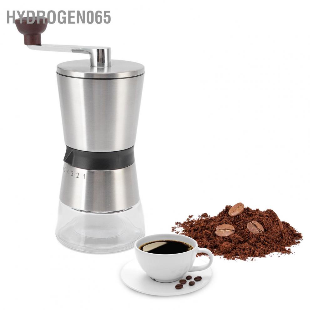 Máy xay cà phê bằng tay thép không gỉ 304 Có thể điều chỉnh độ dày quay pha di động ngoài trời Hydrogen065
