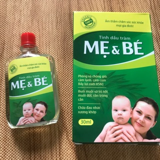 Tinh dầu tràm chống gió mẹ và bé