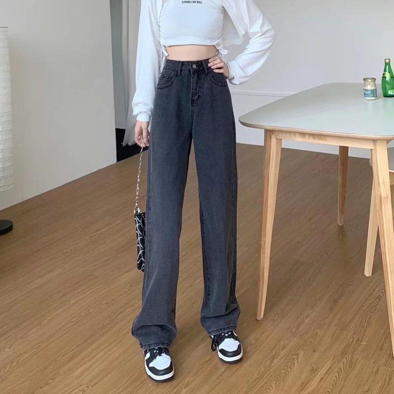 Quần Jeans Dài Ống Rộng Thời Trang Dành Cho Nữ