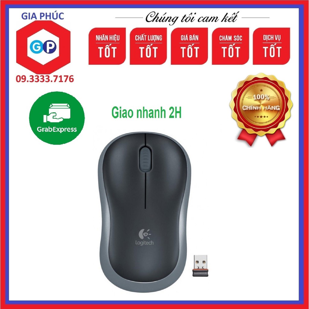 Chuột không dây Logitech B175 Đen - Hãng phân phối chính thức