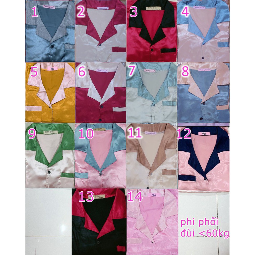  Đồ bộ pijama phi phối lụa ĐÙI cao cấp (Form dưới 60kg) | BigBuy360 - bigbuy360.vn