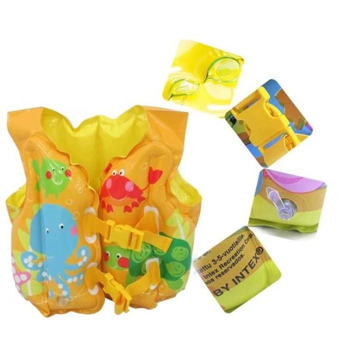Set 3-5 Áo Phao Cứu Hộ Cho Bé Chơi Hồ Bơi 1kg INTEX
