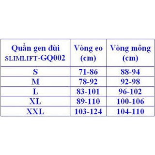 Quần gen bụng cạp cao
