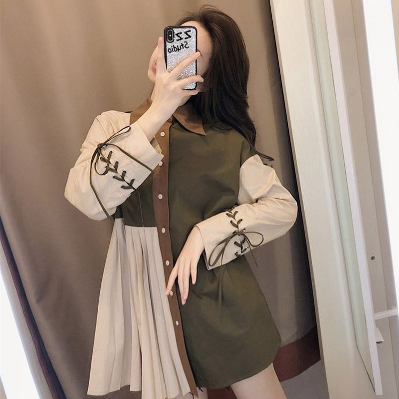 Áo sơ mi dài tay thiết kế phong cách cá tính thời trang mùa xuân 2021 cho nữ