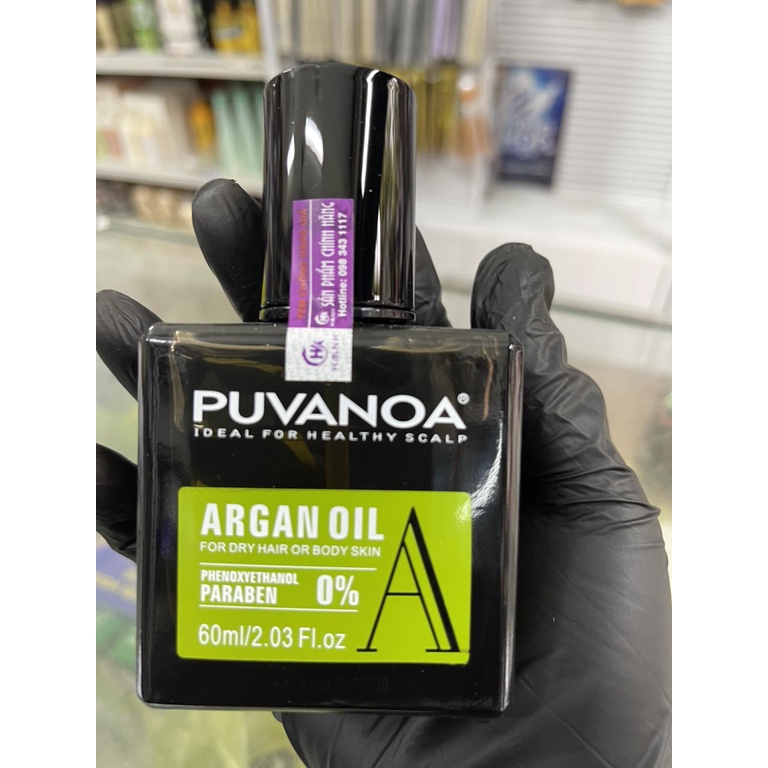 Tinh dầu dưỡng tóc phục hồi , tạo nếp Puvanoa 60ml