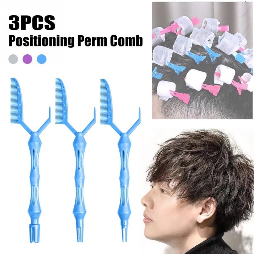 [Hàng mới về] Set 3 lược resin dùng cố định vị trí tóc uốn hỗ trợ nhuộm màu đa năng nhiều màu tùy chọn cho tiệm salon