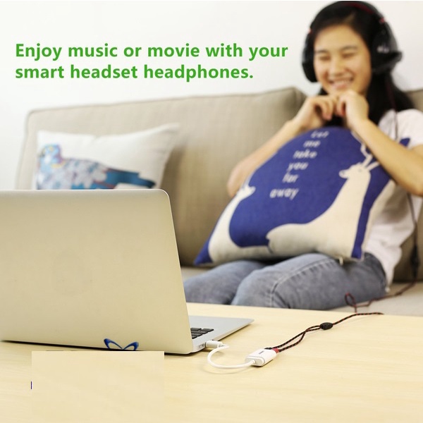 Cáp USB ra âm thanh Ugreen 30143 hỗ trợ Loa và Mic - Hàng chính hãng