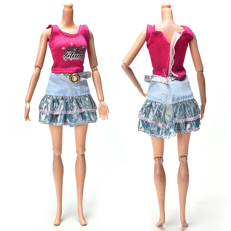 Set Váy 2 Món Thời Trang Cho Búp Bê Barbie