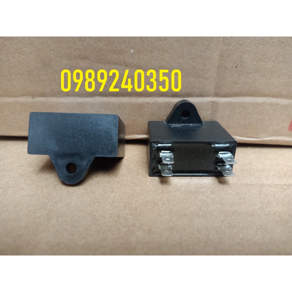 Tụ quạt điều hòa 2,5uf+-5% 450VAC loại chân zắc