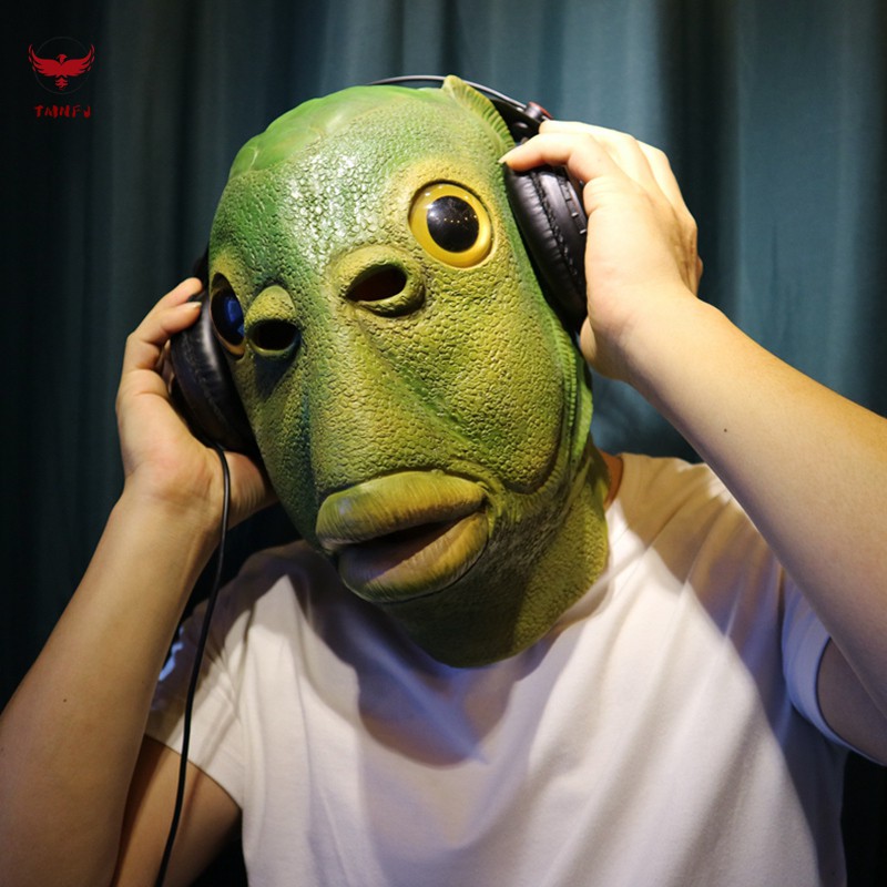 Mặt Nạ Hóa Trang Hình Cá Đáng Sợ Cho Tiệc Halloween