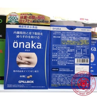 Viên uống giảm cân Giảm Mỡ Bụng béo bụng Onaka Billbox Nhật bản 60 viên