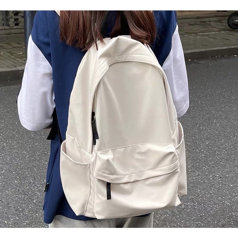 Balo basic chống nước học sinh sinh viên đựng vừa sách vở laptop cặp unisex