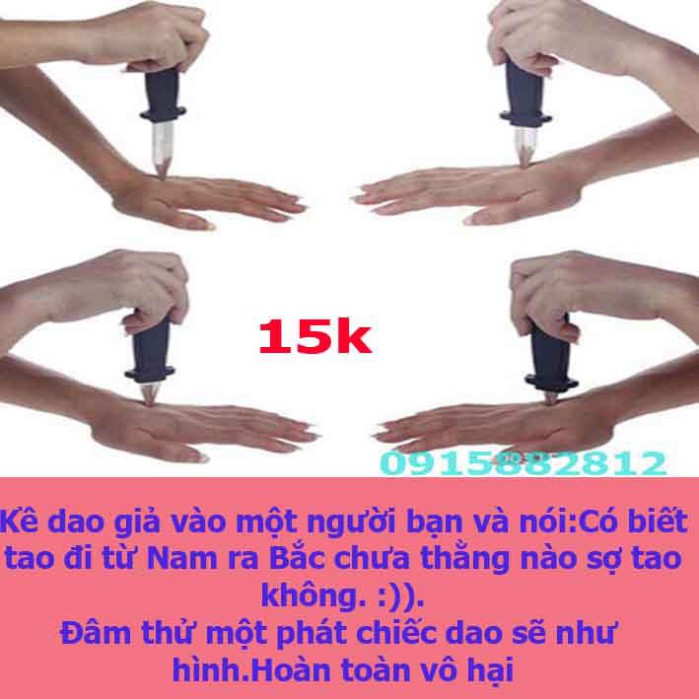 [RẺ VÔ ĐỊCH-HÀNG CÓ SẴN] Đồ chơi TROLL Dao thụt giả 3036 chơi khăm bạn bè cực vui nhộn