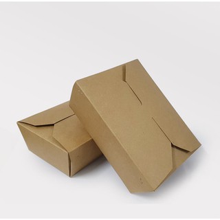 Combo 10 Hộp Giấy Đựng Thức Ăn Loại 1200ml (18x14x6cm)