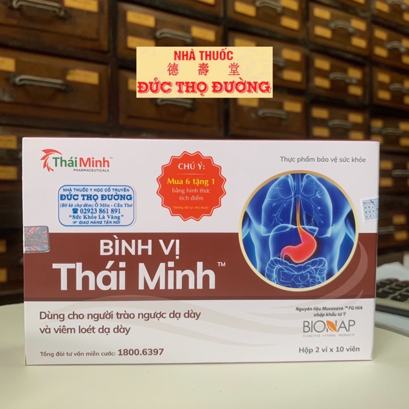 Bình Vị Thái Minh - trào ngược dạ dày và viêm loét dạ dày