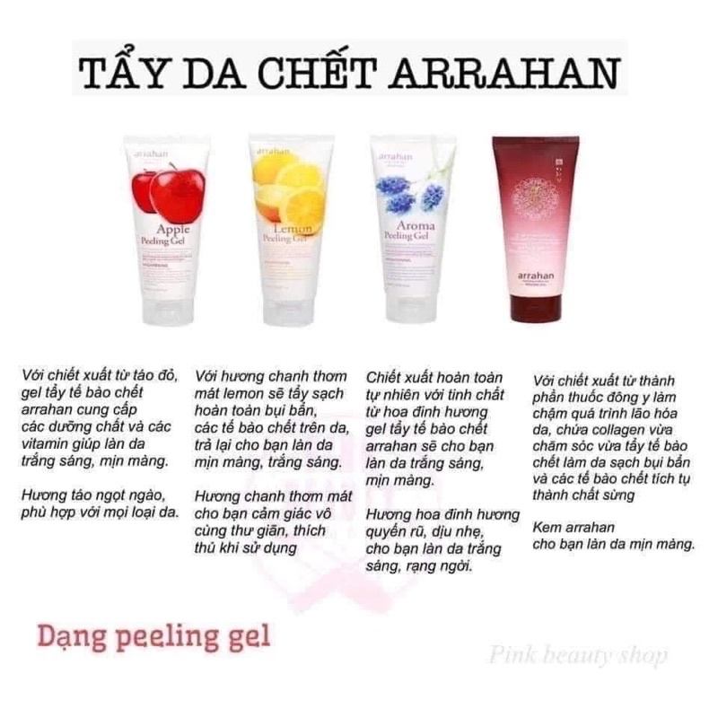 TẨY TẾ BÀO CHẾT ARRAHAN PEELING GEL HÀN QUỐC 180ML