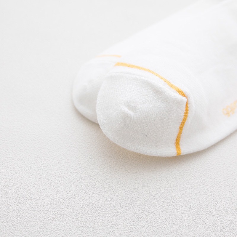 Tất vỡ nữ cổ cao trắng hình mèo con cute chất vải cotton đẹp phong cách Hàn Quốc