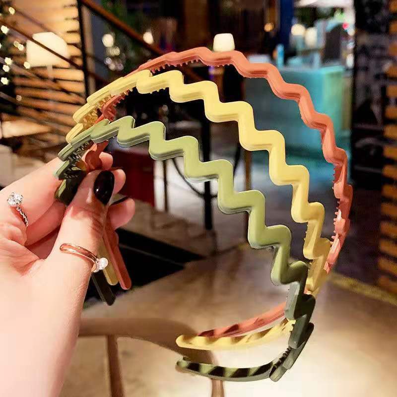 Băng Đô Gợn Sóng Chống Trượt Thiết Kế Đơn Giản Thời Trang 2022