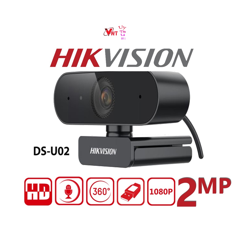 [Có Video SP] Webcam máy tính Full HD 1080P Hikvision DS-U02 - Webcam Full HD 1080