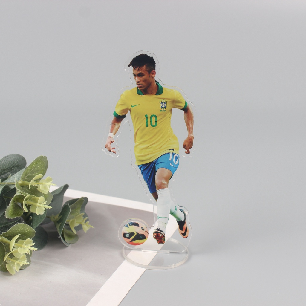 Giá Đỡ Bằng Acrylic Hình Cầu Thủ Messi Cristiano Ronaldo Mbappe Cho Người Hâm Mộ Xe Hơi