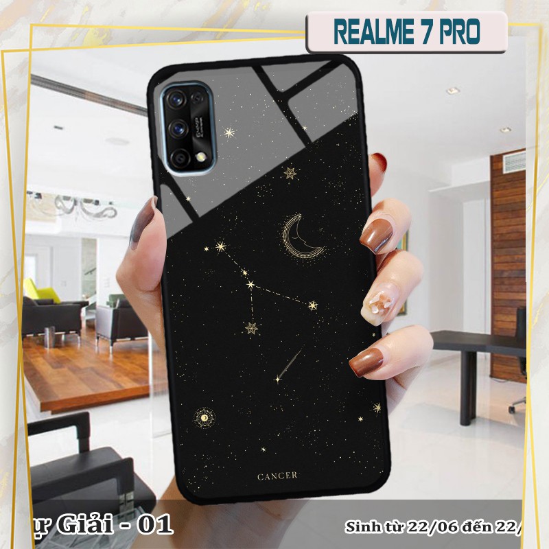 Ốp kính Realme 7 Pro in cung hoàng đạo