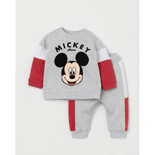 Bộ nỉ HM Mickey đỏ bé trai