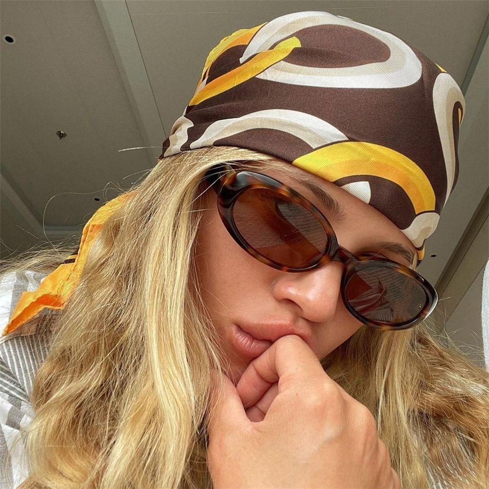 LUOL Kính Mát Gọng Oval Chống Tia UV400 Phong Cách Retro