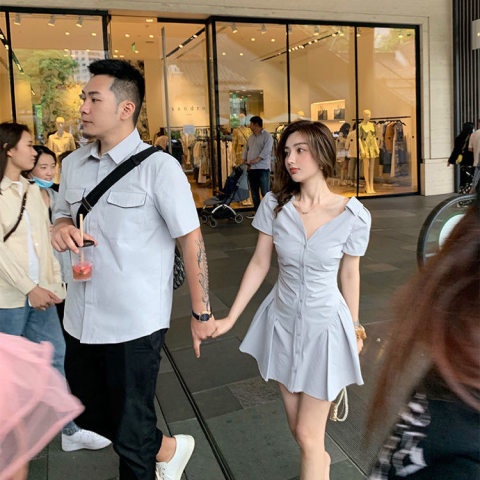 Đầm nữ Perty cổ V ôm dáng đơn giản thời trang