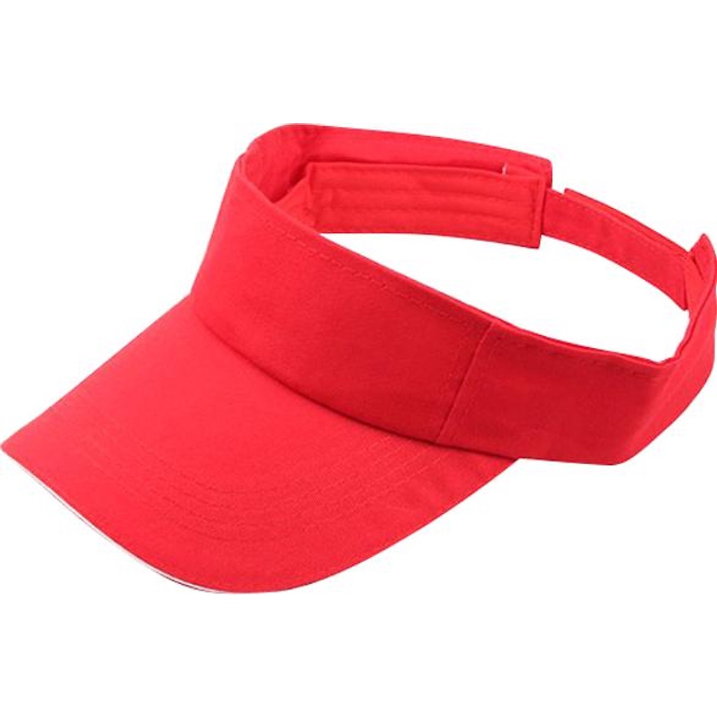 Nón Kết Nửa Đầu Màu Đỏ Năng Động, Nón Kết Tennis Màu Đỏ Nam Nữ Mẫu Mã Đẹp - Hình thật
