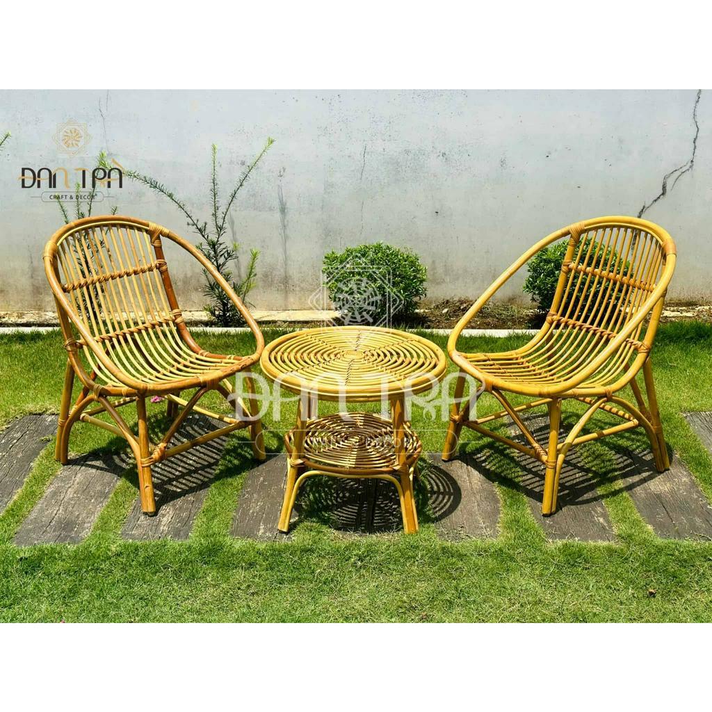 Ghế mây sò cafe cao cấp loại 1, size to 50cmx55cmx73cm, ghế mây thư giãn quán cà phê, ban công, sân vườn mây tre Đan Trà
