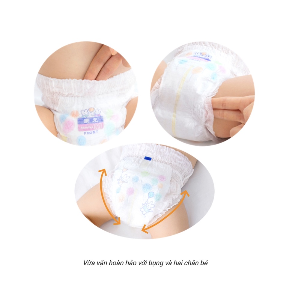 Bỉm Merries nội địa Nhật thêm miếng dán/quần NB96 / S88 / M68 / L58 / M64 / L50 /XL44