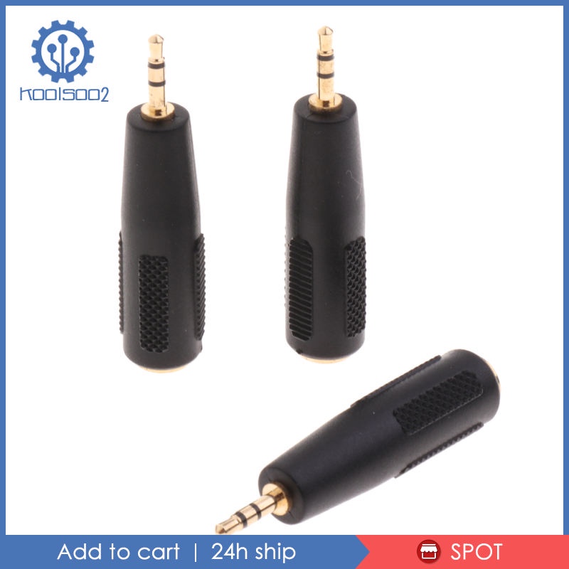 2.5mm   to 3.5mm STEREO Audio Adaptor Connector Socket Female Plug Male
