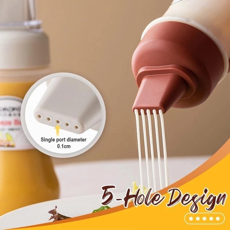 Chai Bóp Rỗng Đựng Gia Vị 5 Lỗ 350ml