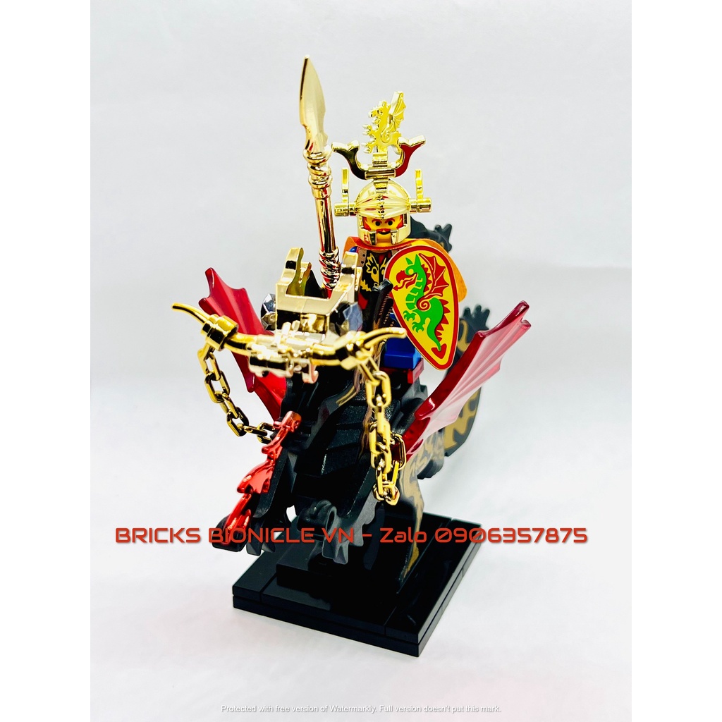 LEGO MINIFIGURES - ĐỒ CHƠI XẾP HÌNH LEGO MINIFIGURES - DRAGON KNIGHT & GOLDEN DRAGON PLUME